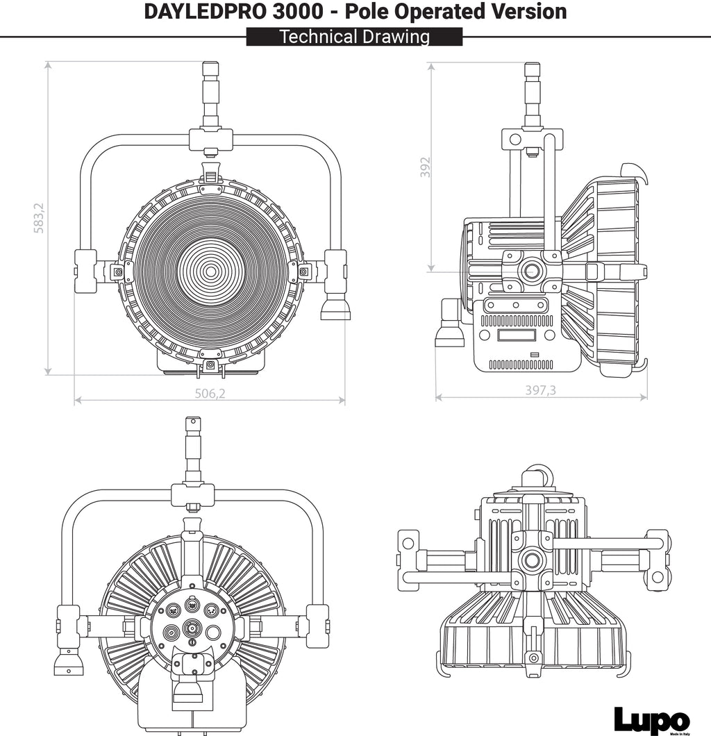 Code 309 T PRO POL - DayledPRO 3000 (3200 K) - Pole Operated Yoke