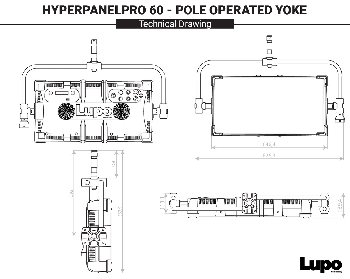 Code 502 PRO POL - HyperpanelPRO Dual Color Soft 60 - Pole Operated Yoke