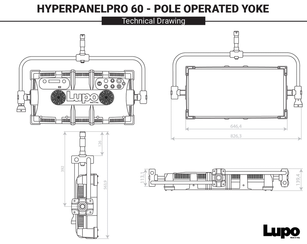 Code 503 PRO POL - HyperpanelPRO Dual Color Hard 60 - Pole Operated Yoke