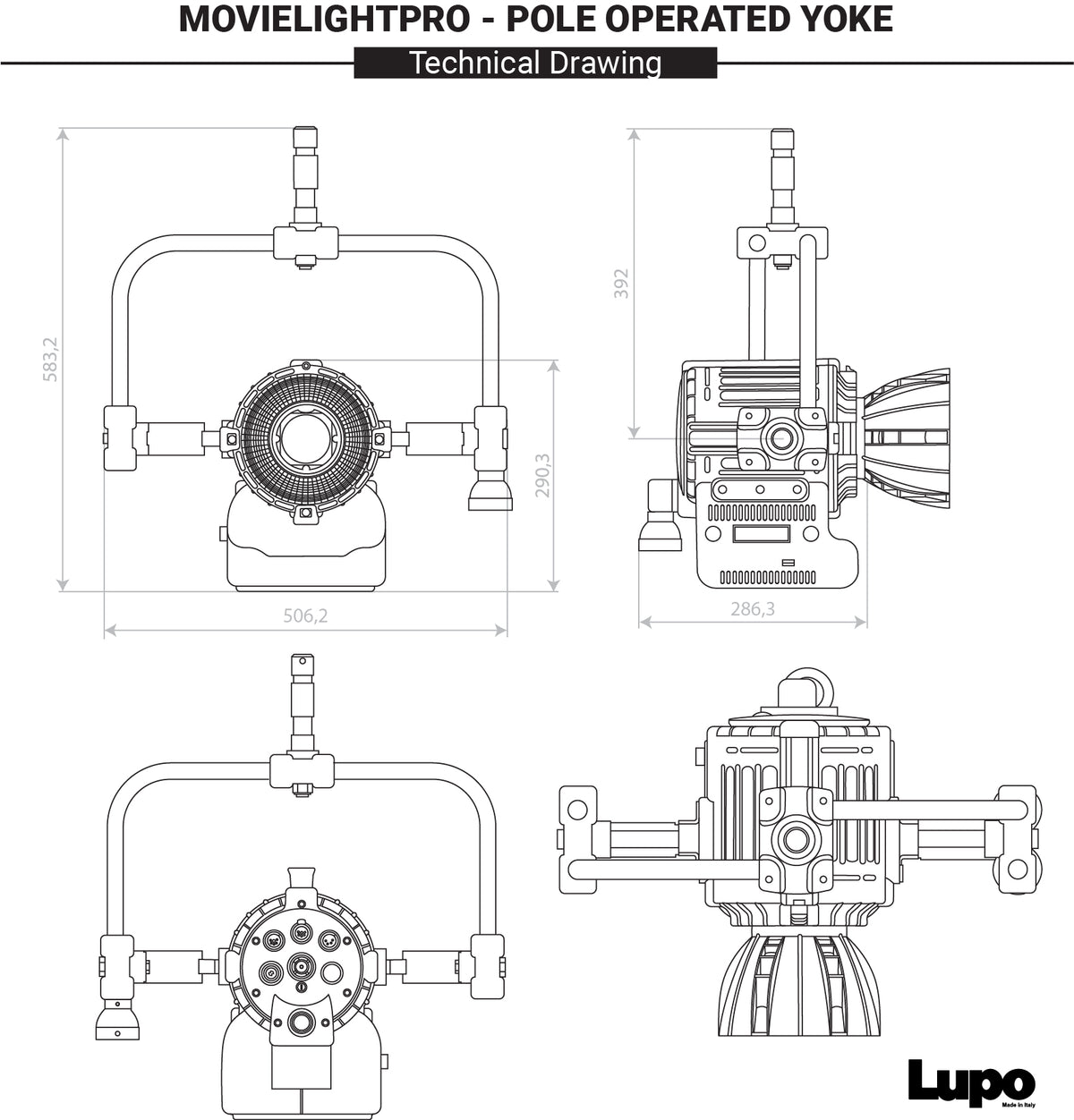 Code 900 PRO POL - MovielightPRO 300 - Pole Operated Yoke