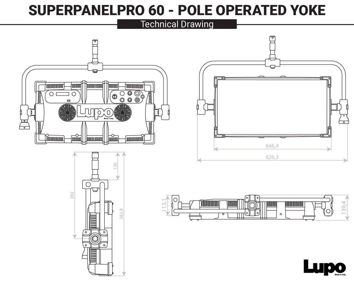 Code 404 PRO POL - SuperpanelPRO Dual Color Hard 60 - Pole Operated Version
