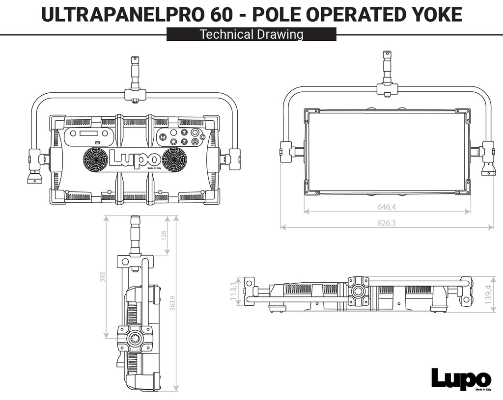 Cod 816 PRO POL - UltrapanelPRO Full Color Soft 60 - Pole Operated Yoke