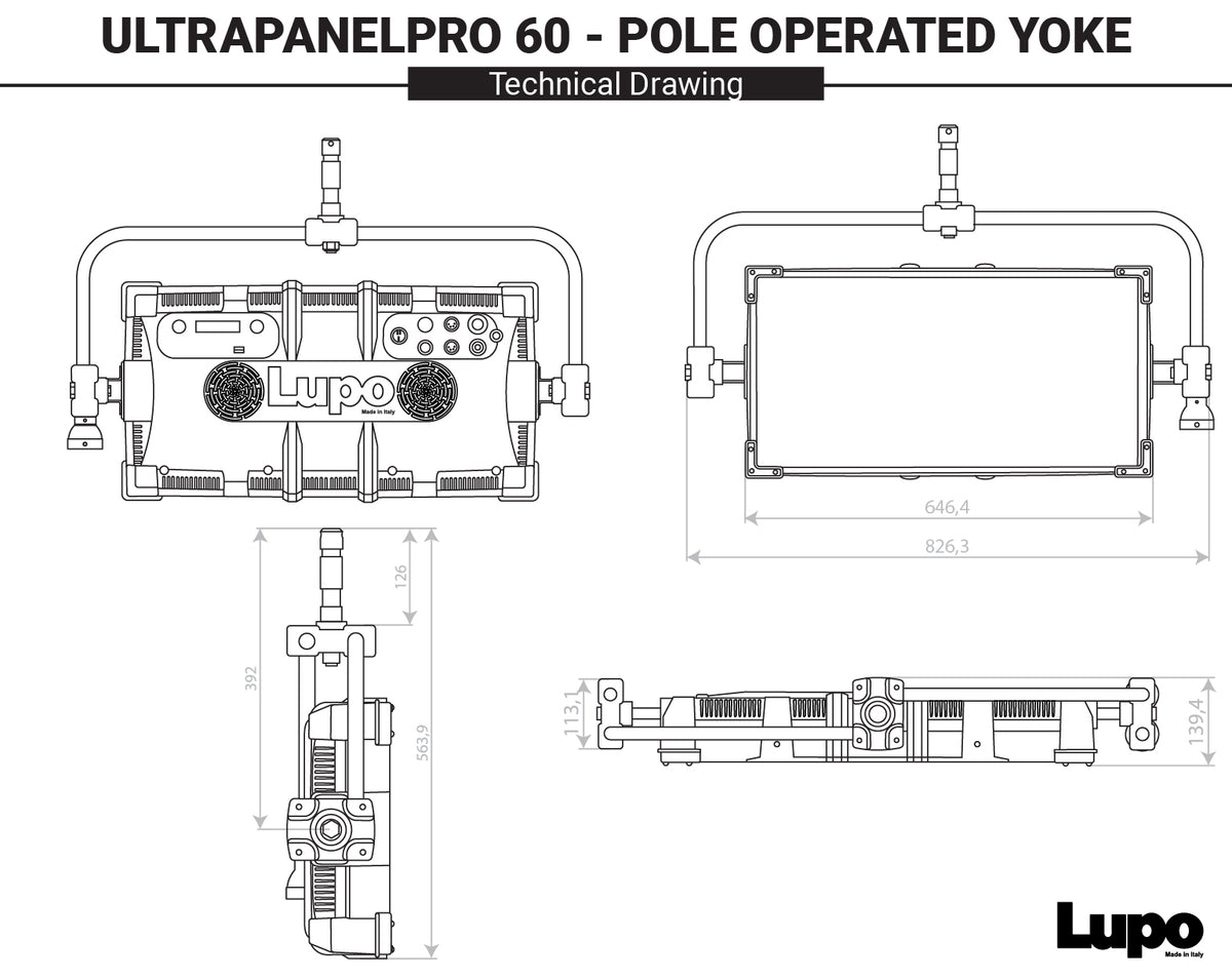 Cod 816 PRO POL - UltrapanelPRO Full Color Soft 60 - Pole Operated Yoke