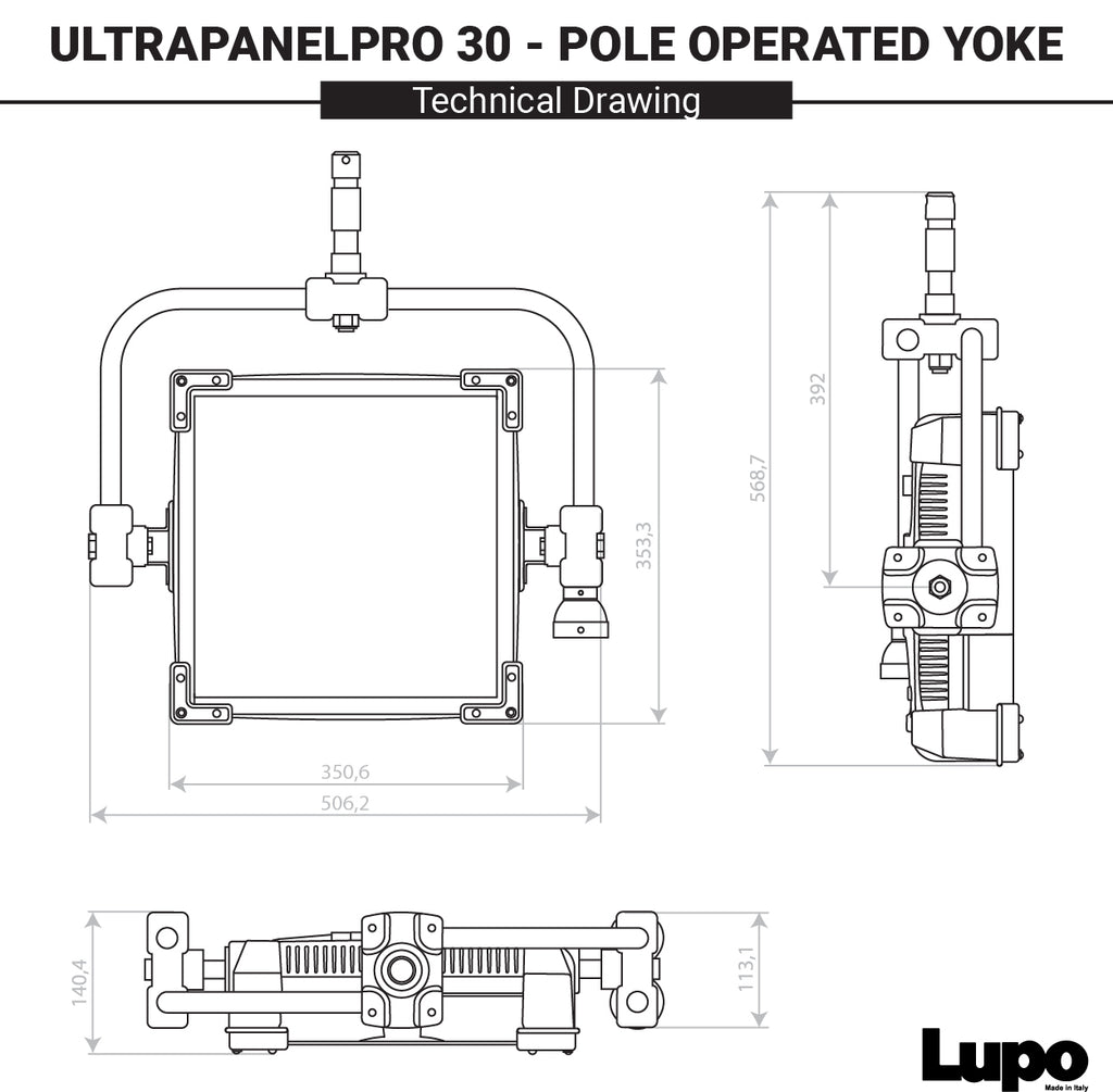 Code 815 PRO POL - UltrapanelPRO Full Color Soft 30 - Pole Operated Yoke